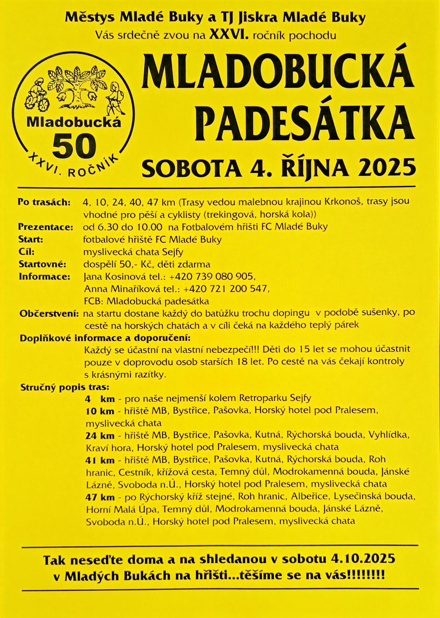 MLADOBUCKÁ PADESÁTKA